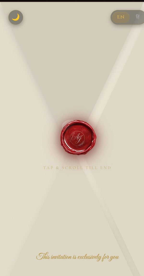 Saanjh - Hindu Wedding Invitation
