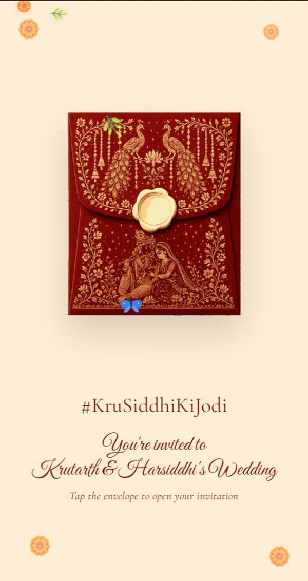 Vrindavan - Hindu Wedding Invitation