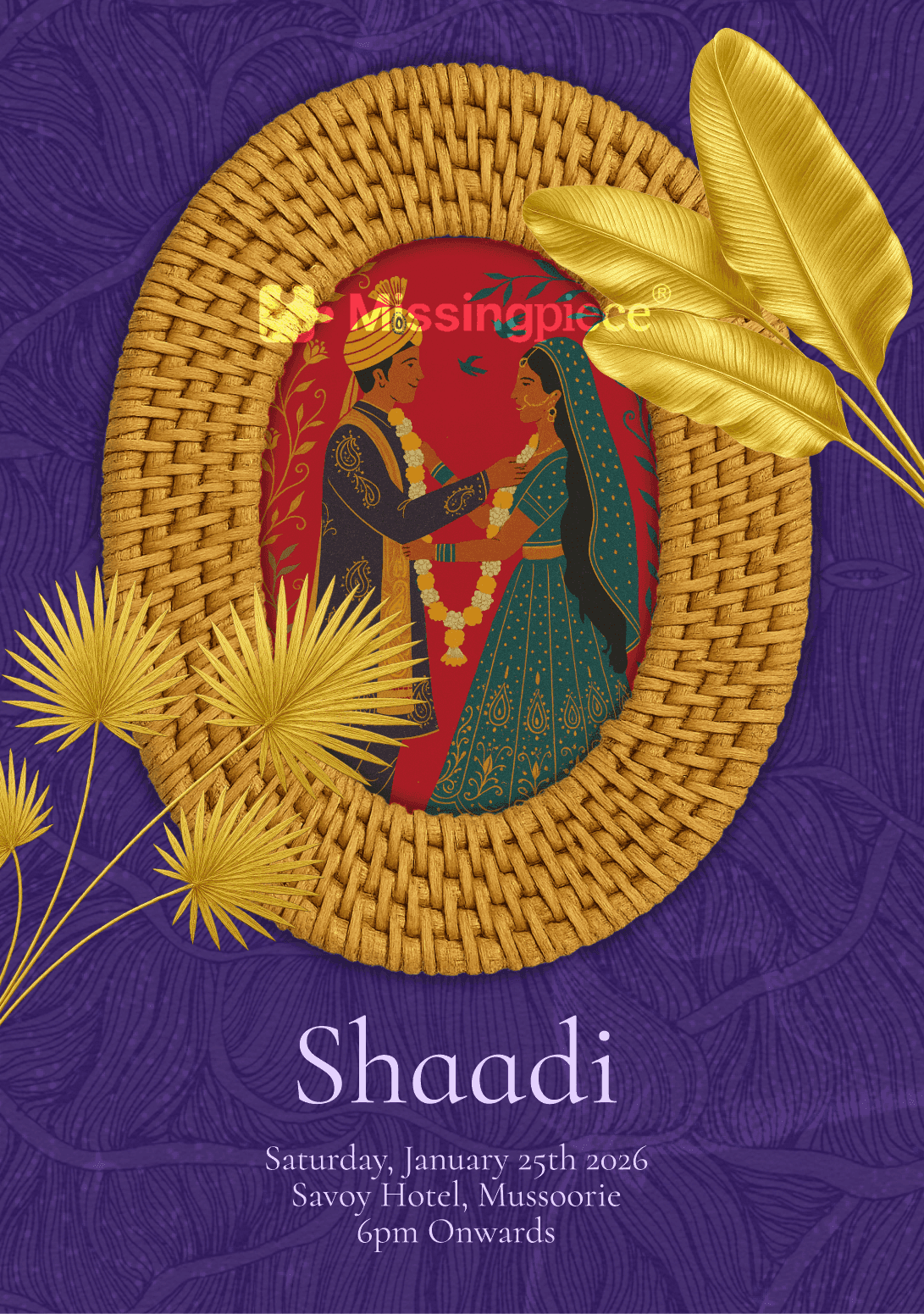 Mehfil Muslim Wedding Invitation (Digital)
