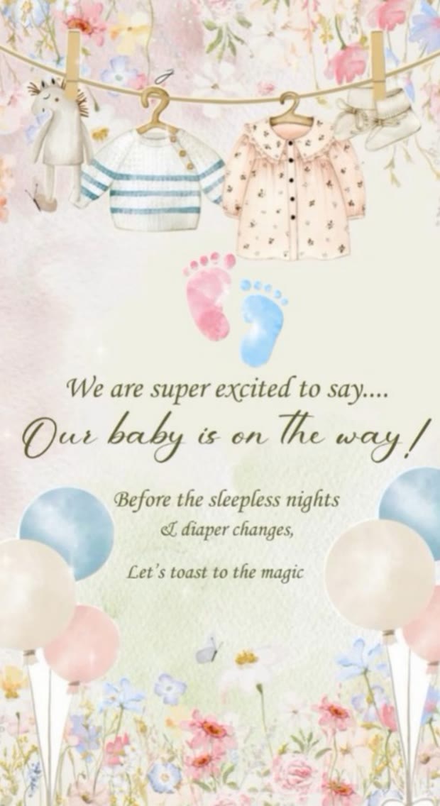 Kilkari watercolour baby shower invitation website template by Invifest