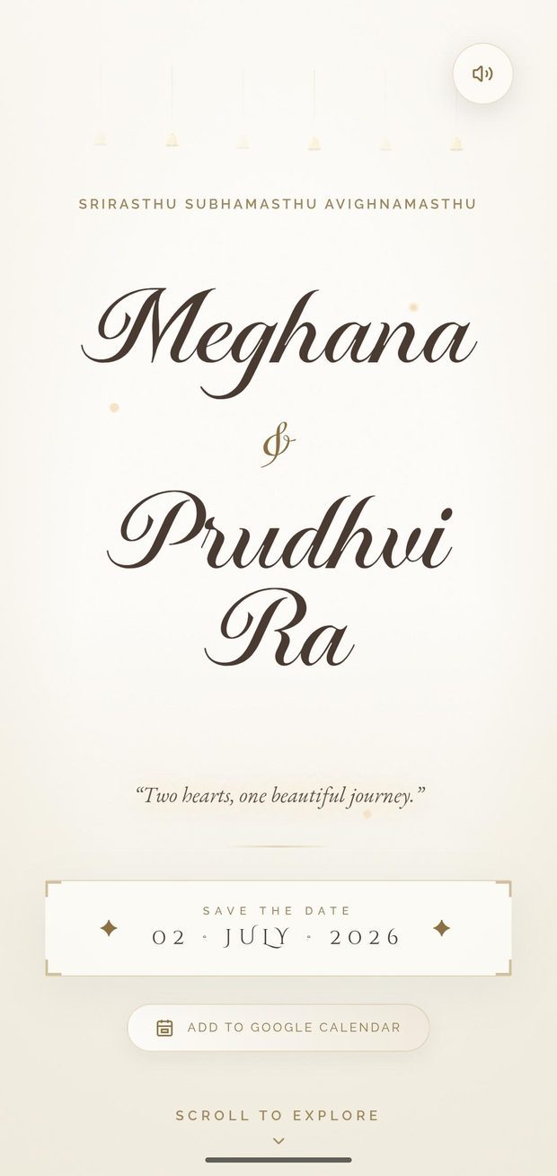 Pattu - South Indian Wedding Invitation