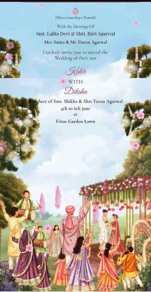 Phulkari - Sikh Wedding Invitation