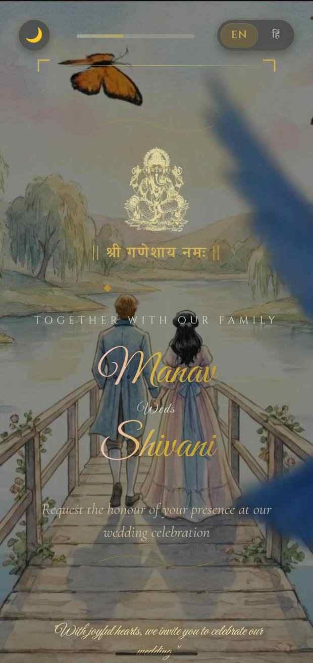 Saanjh - Hindu Wedding Invitation